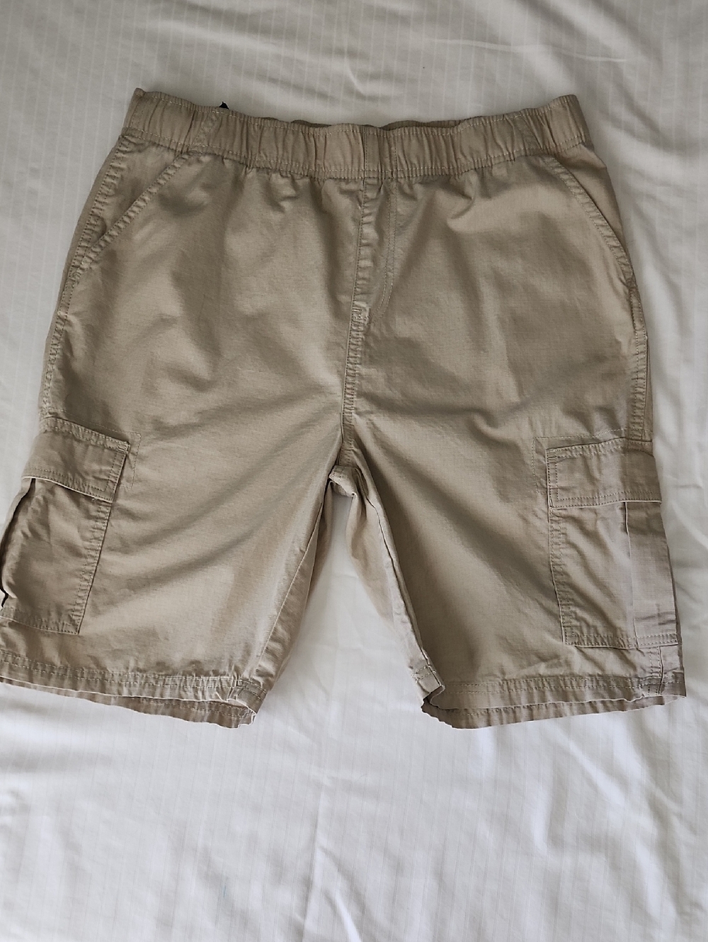 Boy's Plave Cargo Shorts in Light Khaki - Casual Everyday Style
